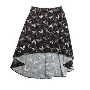 Thorn & Fable Midi Skirt Women Size 2X Hi Low Skulls Whimsigoth Romantic Fairy